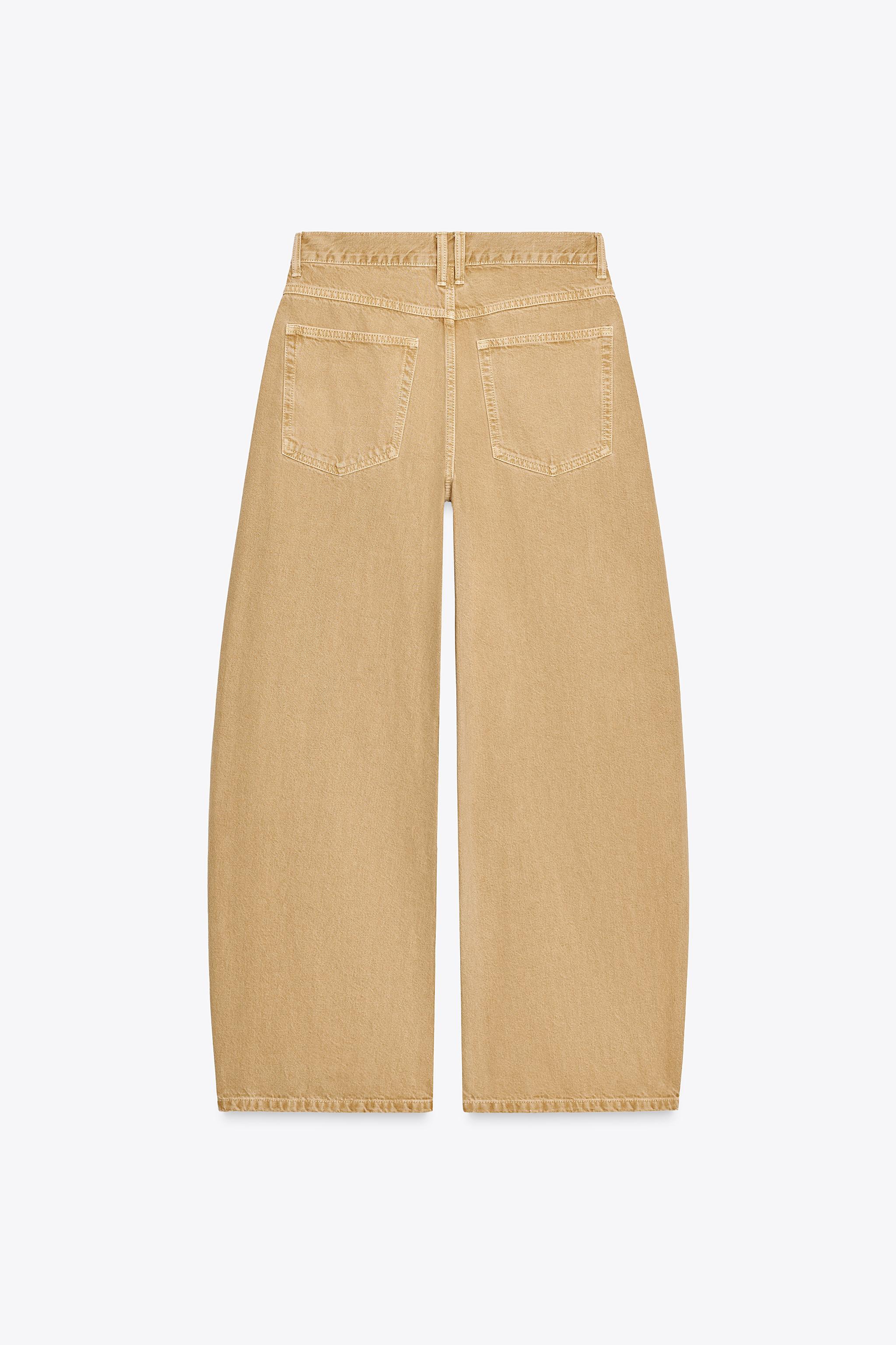 TRF LOW-RISE BAGGY BARREL JEANS